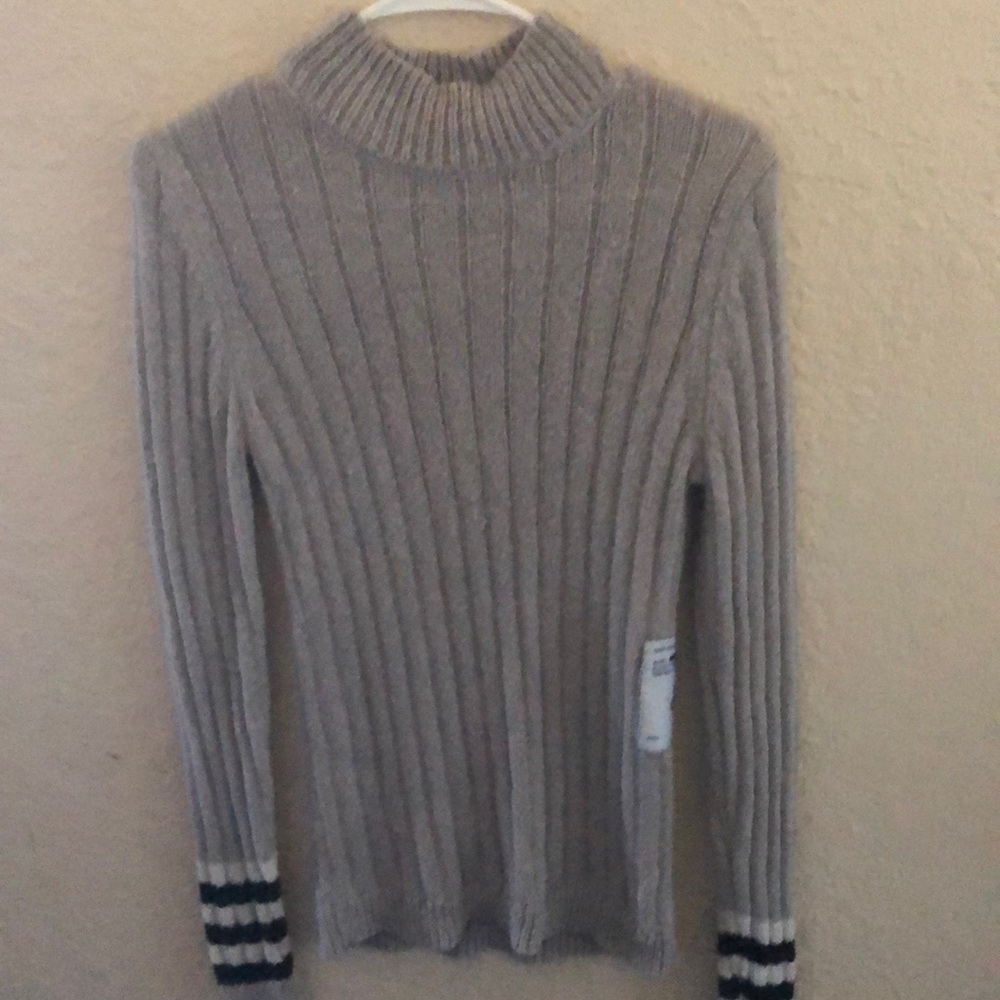 Drop Dead Grey Sweater w/ Turtleneck